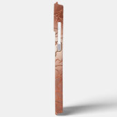 Roos Gold Pattern iPhone / iPad hoesje (Achterkant / Links)