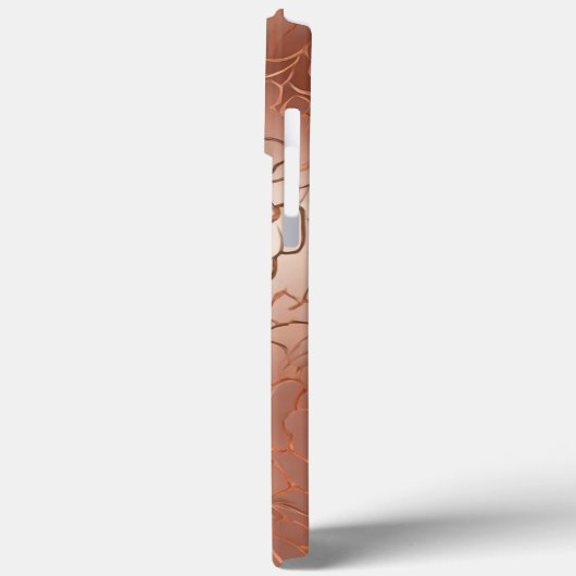 Roos Gold Pattern iPhone / iPad hoesje (Achterkant / Links)