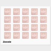 Roos Gold Pattern Save the Date Stickers (Vel)