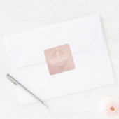 Roos Gold Pattern Save the Date Stickers (Envelop)