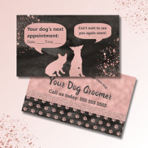 Roos Gold Paw-printers Dog Groomer Appointment Car