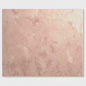 Roos Gold Peach Glitter Abstract Cementkoper Cadeaupapier (Vlak)