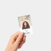 ROOS GOLD PEACH GROENE WERKNEMERS FOTO BAR CODE NA BADGE (Handheld)