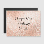 Roos Gold Persoonlijke Happy Birthday (Voorkant / Achterkant)