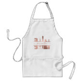 Roos Gold Persoonlijke naam Beauty Nail Salon Standaard Schort (Voorkant)