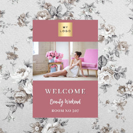 Roos Gold Photo Business logo Seminar Welkom Poster