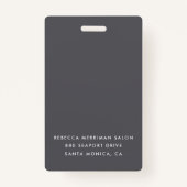 Roos Gold Photo & Name Badge (Achterkant)