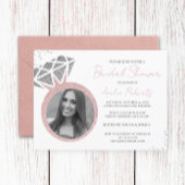 Roos Gold Photo Sparkle Ring Vrijgezellenfeest Kaart