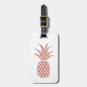 Roos Gold Pineappel Bagagelabel (Voorkant verticaal)