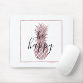 Roos Gold Pineappel Muismat (Met muis)