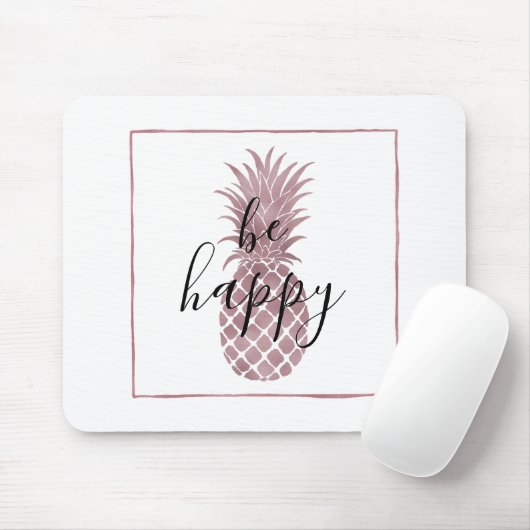 Roos Gold Pineappel Muismat (Met muis)