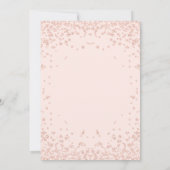 Roos Gold & Pink 50e verjaardagsfeestje Kaart (Achterkant)