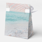 Roos Gold Pink Beach Birthday Elegant Bedankdoosjes (Achterkant)