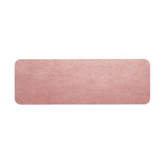 Roos Gold Pink Blank DIY Faux Folie Adres Mailing Etiket (Voorkant)