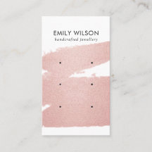 ROOS GOLD PINK BRUSH STROKE 3 STUD EARRING DISPLAY