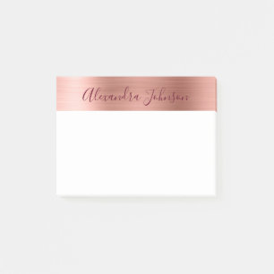 Roos Gold Pink Burgundy Professional Business Post-it® Notes
