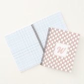 Roos Gold Pink Checkerboard Monogram Notitieboek (Binnen)