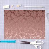Roos Gold Pink Floral Succulent Pattern Metallic Tissuepapier (Craft)