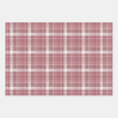 Roos Gold Pink Fun Plaid Patterns Inpakpapier Vel (Voorkant)