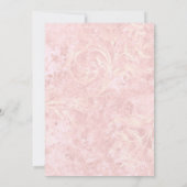 Roos Gold Pink Glam Girl Bridal Shower Kaart (Achterkant)