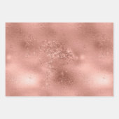 Roos Gold Pink Glam Inpakpapier Vel (Voorkant 3)