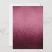 Roos Gold Pink Glitter Baby shower Uitnodigen Kaart (Achterkant)