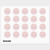 Roos Gold Pink Glitter Dust Hebreeuw Happy Purim Ronde Sticker (Vel)