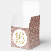 Roos Gold Pink Glitter Moderne Elke zondag Bedankdoosjes (Geopend)