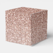 Roos Gold Pink Glitter Moderne Elke zondag Bedankdoosjes (Achterkant)