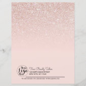 Roos Gold Pink Glitter Ombre Business Inventory (Achterkant)