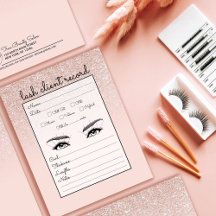 Roos Gold Pink Glitter Ombre Lash Client Record
