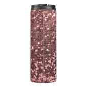  Roos Gold Pink Glitter Sparkle Thermosbeker (Achterkant)