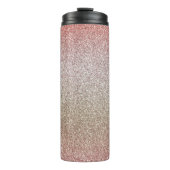 Roos Gold Pink Glitter Thermosbeker (Voorkant)