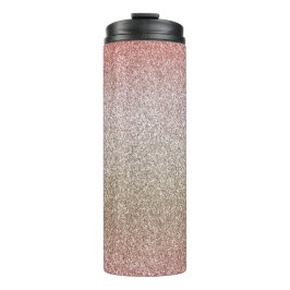 Roos Gold Pink Glitter Thermosbeker