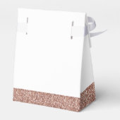 Roos Gold Pink Glitter XOXO Birthday Mitzvah Bedankdoosjes (Achterkant)