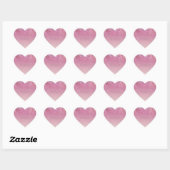Roos Gold Pink Gold Glitter Sparkle Hart Sticker (Vel)
