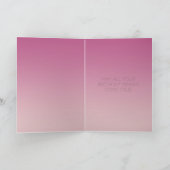 Roos Gold Pink Gold Glitter Sparkle Kaart (Binnen)