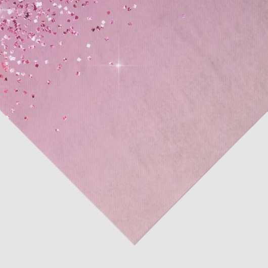 Roos Gold Pink Gold Glitter Sparkle Tissuepapier (Detail)