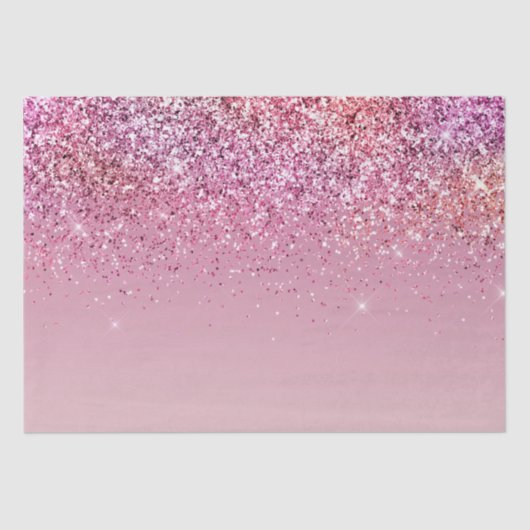 Roos Gold Pink Gold Glitter Sparkle Tissuepapier (Voorkant)