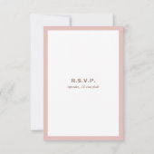 Roos Gold Pink Infinity Hand Clasp Wedding RSVP Ca (Achterkant)