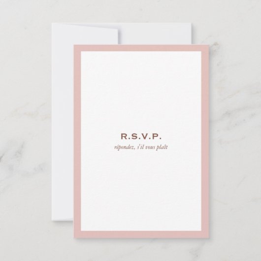 Roos Gold Pink Infinity Hand Clasp Wedding RSVP Ca (Achterkant)