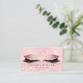 Roos Gold Pink Lashes ExAttentie Makeup Eye Glitte Afsprakenkaartje (Staand voorkant)