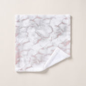 Roos Gold Pink Marble Modern Chic Trendy Bad Handdoek (Wasdoekje)