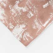 Roos Gold Pink Metaal Glitter Antiek Wereldkaart Fleece Deken (Hoek)