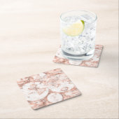 Roos Gold Pink Metaal Glitter Antiek Wereldkaart Kartonnen Onderzetters (Insitu)