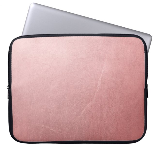 Roos Gold Pink Minimale grafische kaart Laptop Sleeve (Voorkant)