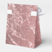 Roos Gold Pink Modern Trendy Glam Marble Chic Bedankdoosjes (Achterkant)