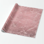 Roos Gold Pink Modern Trendy Glam Marble Chic Cadeaupapier<br><div class="desc">aangepast verpakkingspapier</div>