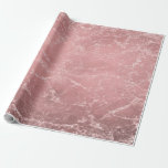 Roos Gold Pink Modern Trendy Glam Marble Chic Cadeaupapier<br><div class="desc">aangepast verpakkingspapier</div>