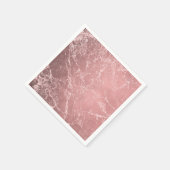 Roos Gold Pink Modern Trendy Glam Marble Chic Servet (Hoek)